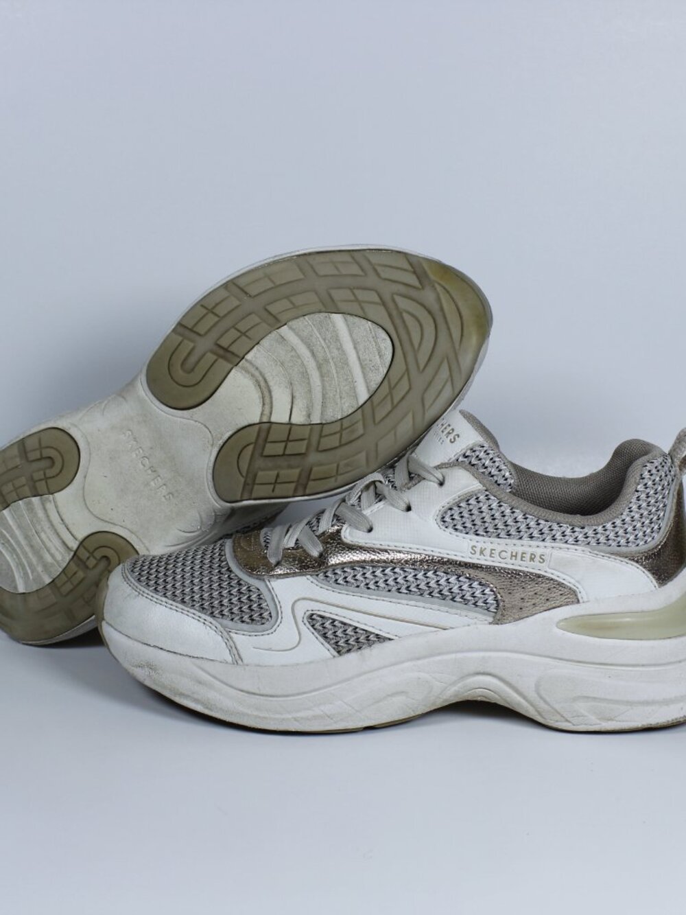 Skechers Street Hazel Metallic Soiree - Women's Fashion Sneakers - Size 7.5 US